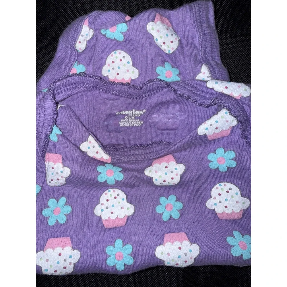 Baby Girl Clothes Bundle 0-3M Old Navy Gerber Childrens Place Sleeper Bodysuits